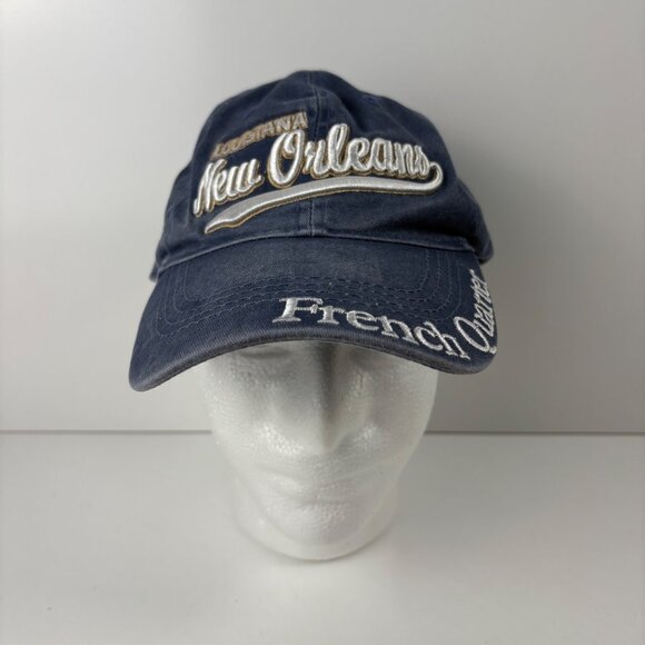 New Orleans French Quarter Louisiana Embroidered Dimco Blue Baseball Cap Adj - Picture 4 of 8
